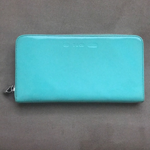 Tiffany & Co. Handbags - Tiffany & Co Patent Leather Zip Wallet
